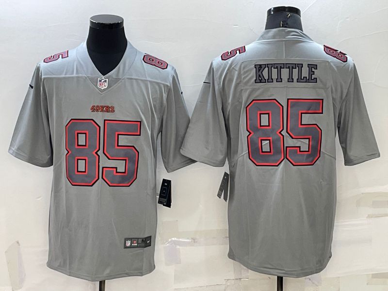 Men San Francisco 49ers 85 Kittle Grey 2022 Nike Limited Vapor Untouchable NFL Jersey